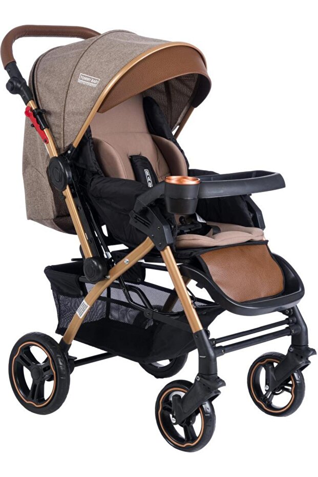 Tommybaby Tornado Plus Gold Alüminyum Lüx Çift Yön Bebek Arabası görsel 2