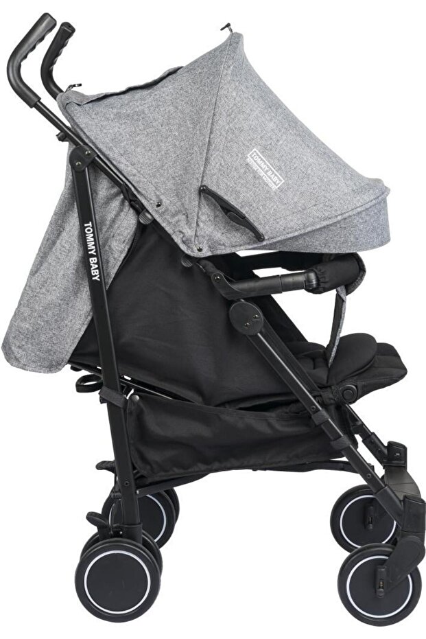 Tommybaby Luppo Black Tam Yatar Baston Bebek Arabası Puset görsel 4