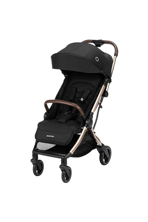 Maxi-Cosi Maxi-cosi Eva Otomatik Katlanan Kompakt Bebek Arabası Essesntial Black Champagne