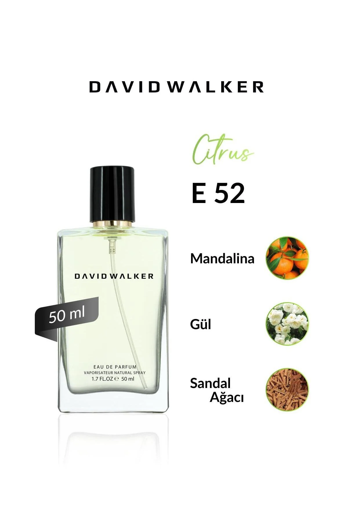David Walker E52 Yesterday 50 ml Erkek Parfüm | Citrus