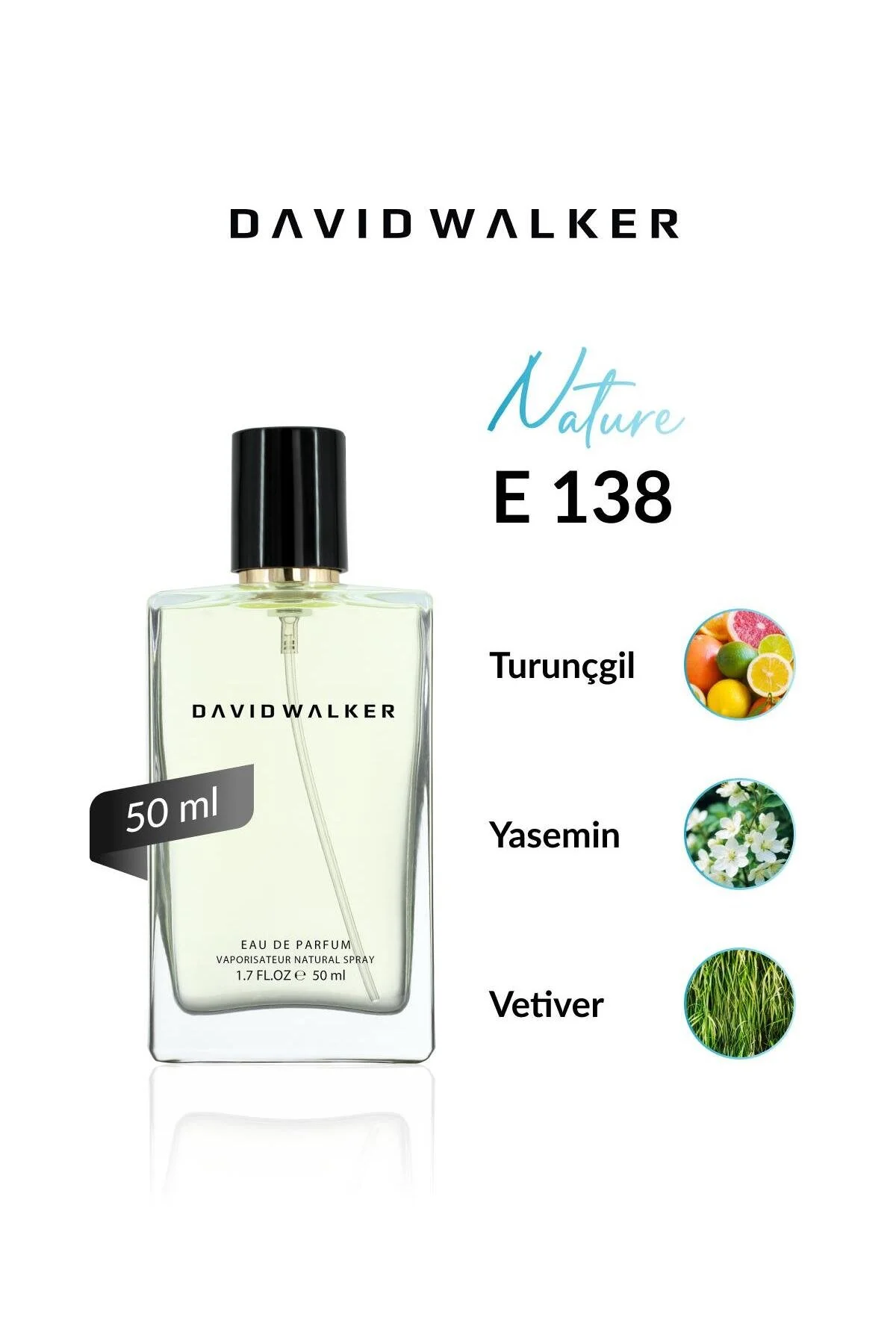 David Walker E138 Blue Div 50 ml Erkek Parfüm | Nature