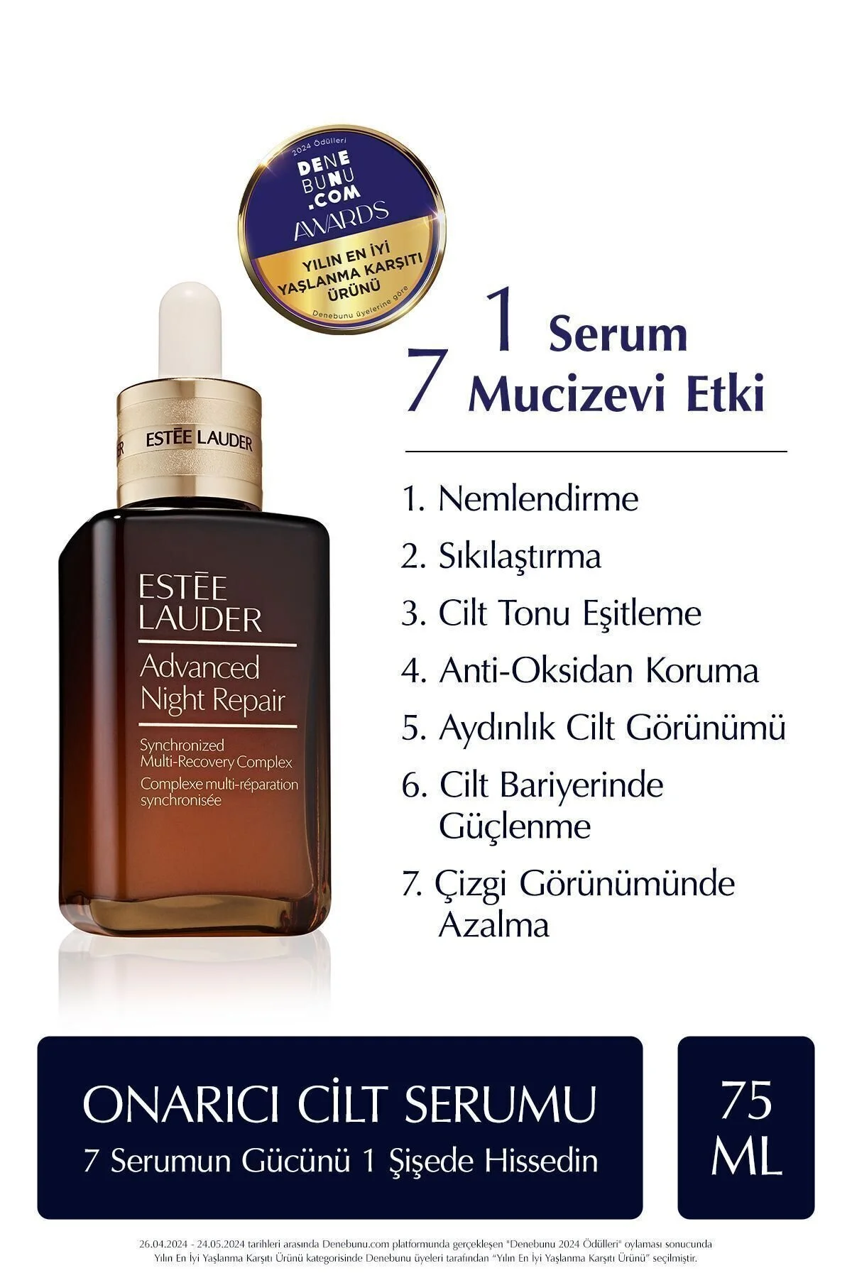 Estee Lauder Yaşlanma Karşıtı Serum - Advanced Night Repair Onarıcı Gece Serumu - 75 ml
