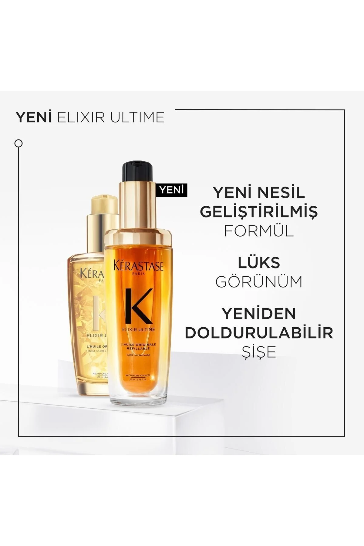 Kerastase Elixir Ultime- fransız kamelya içeren Saç Bakım Yağı 75 ml saloonneva6