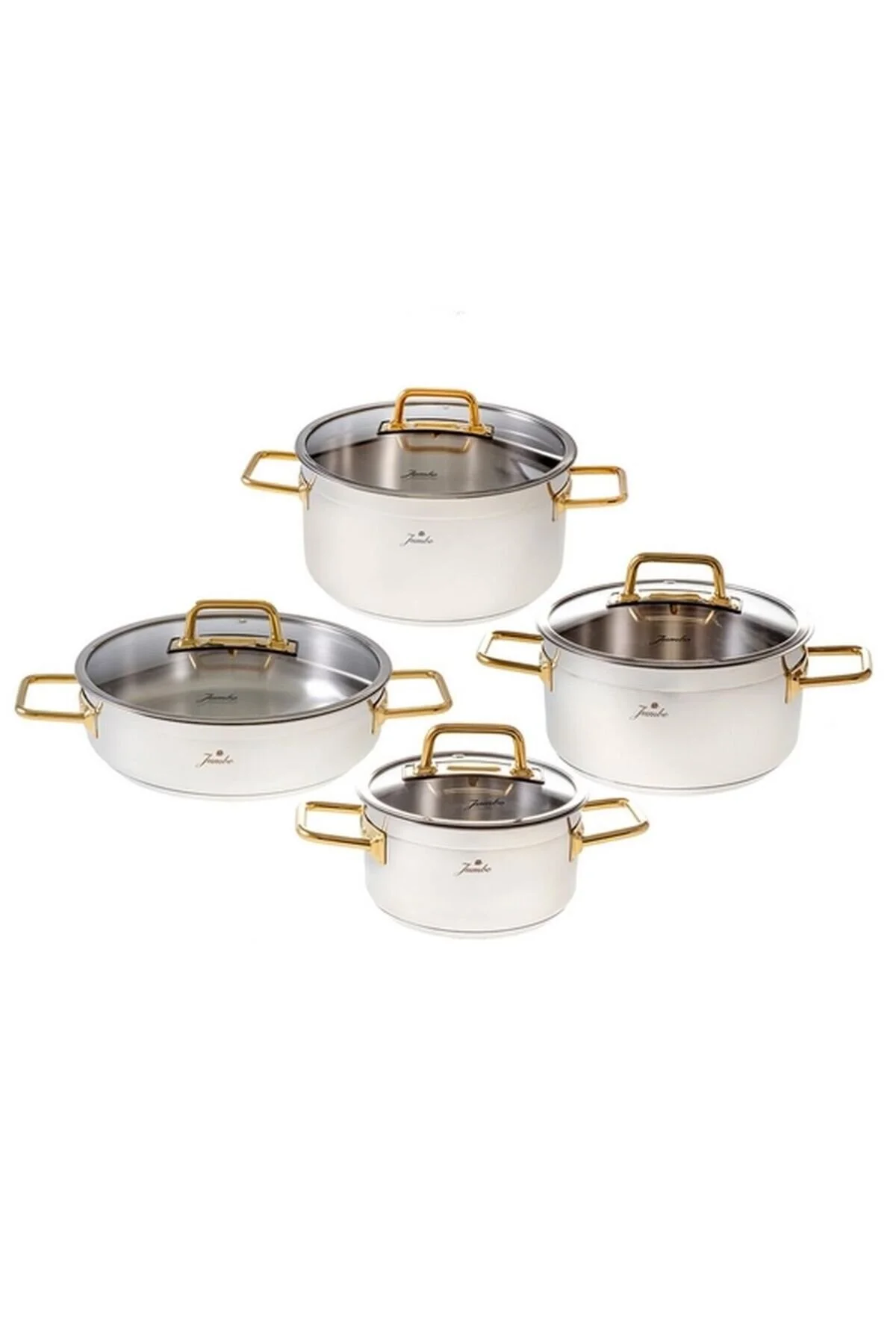 Jumbo Modena 8 Parça Titanyum Gold Tencere Seti 500.01.01.8229