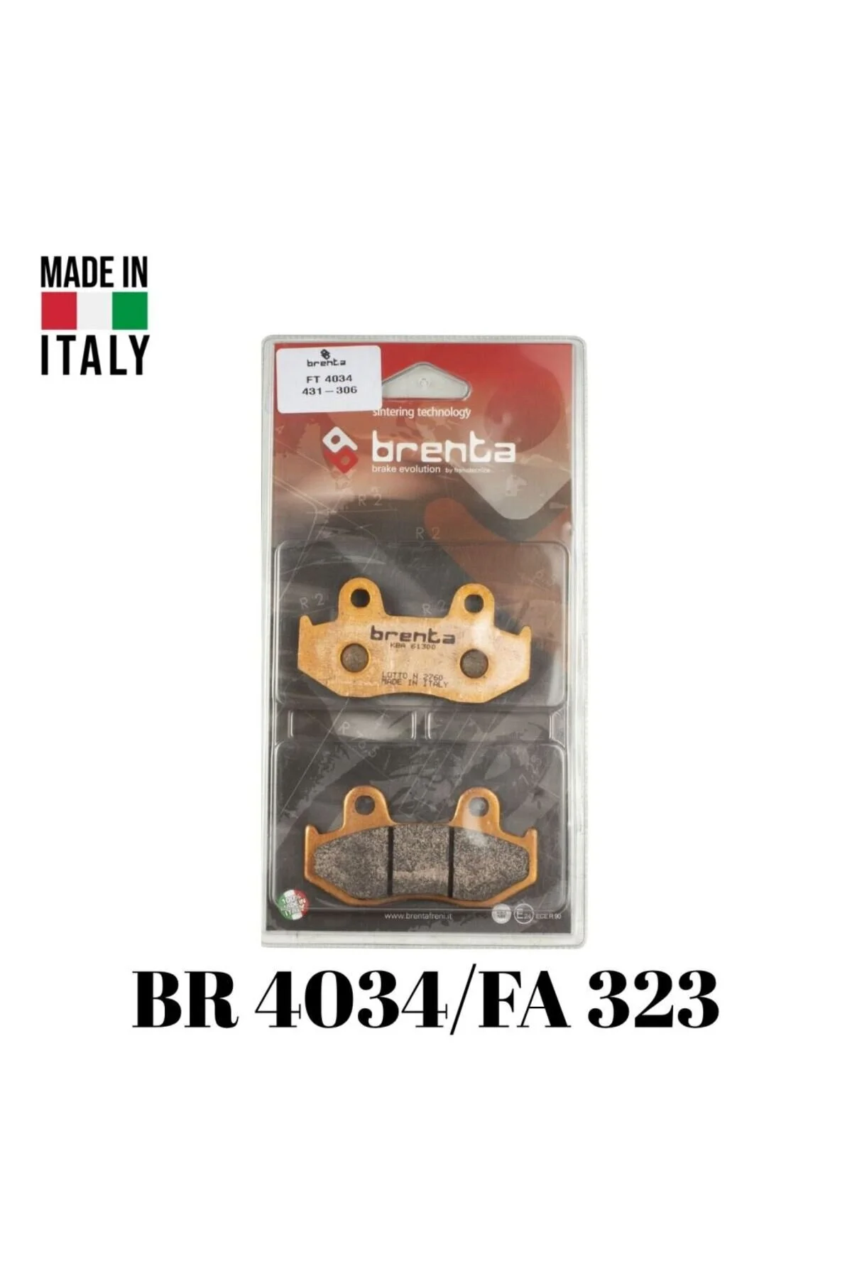 Brenta Sinter BR 4034 Ön Fren Balatası HONDA SPACY 110 (0-0)