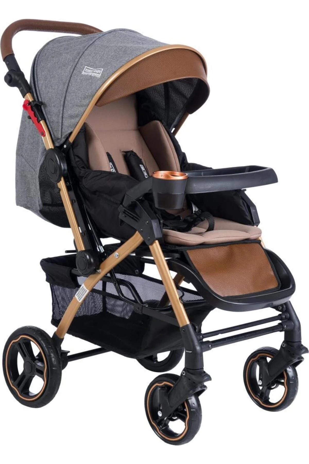 Tommybaby Tornado Plus Gold Alüminyum Lüx Çift Yön Bebek Arabası