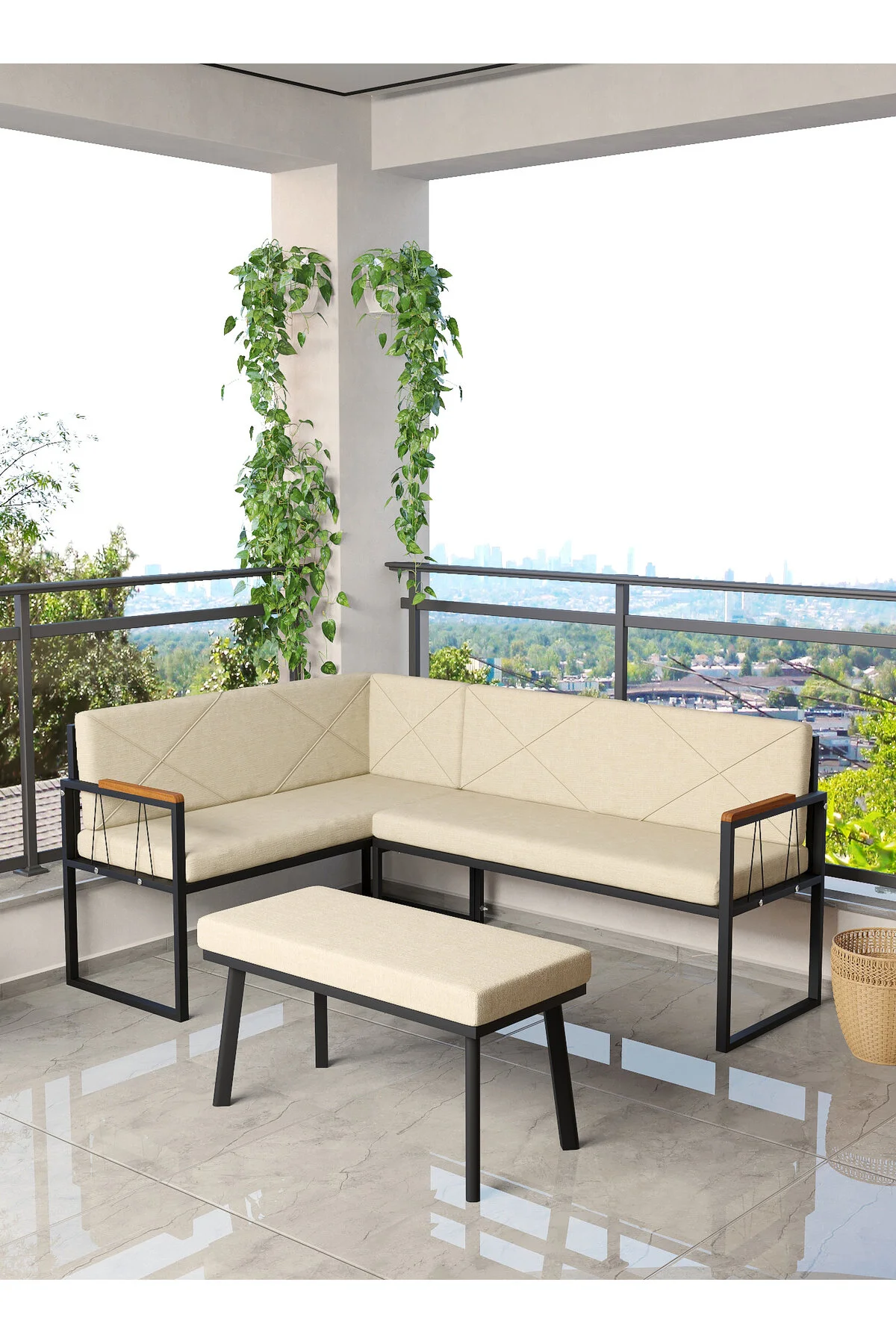 Mygusi Src Balkon, Bahçe, Cafe, Köşe Takımı