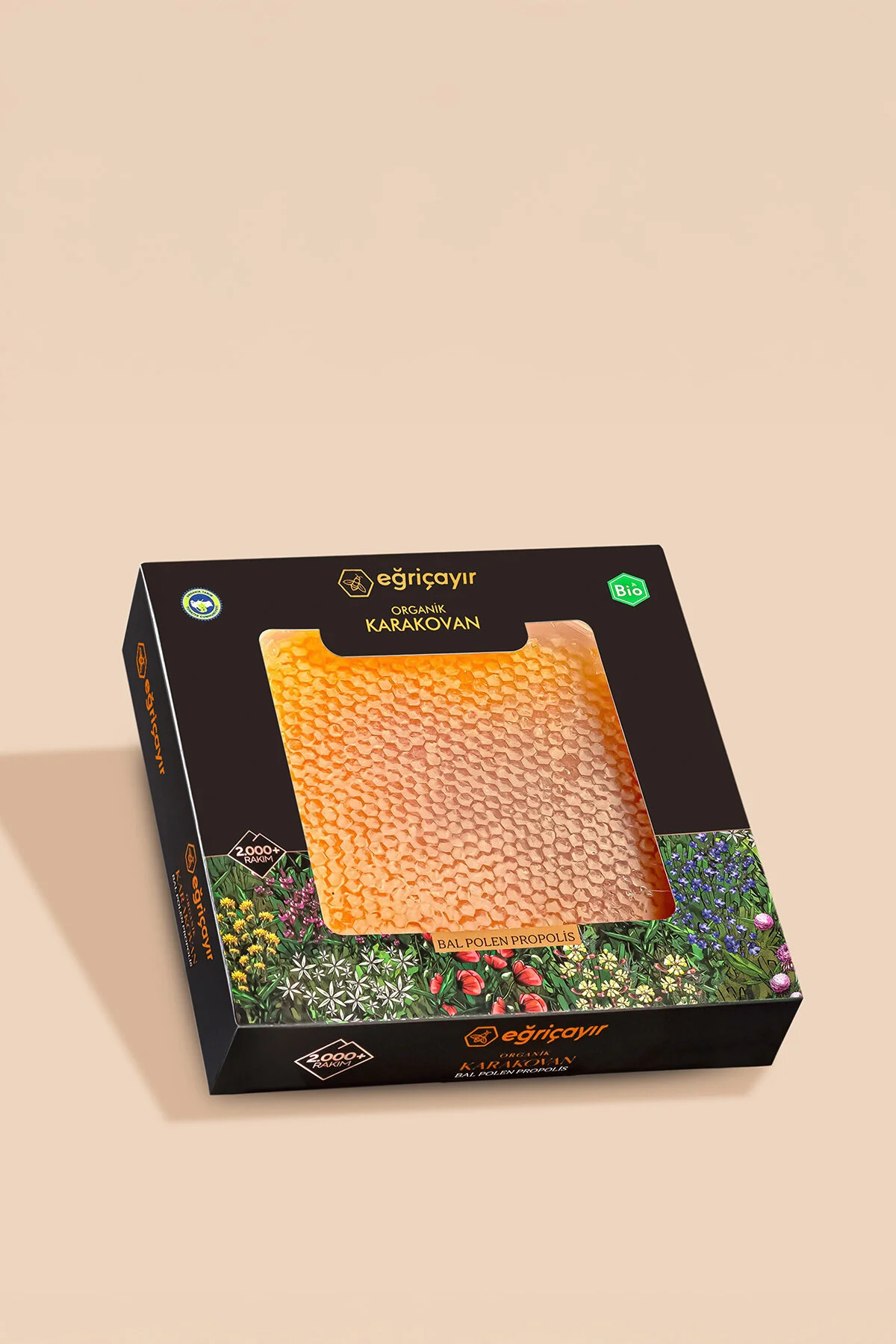 Eğriçayır Organik Karakovan Petek Balı Ta16+ 1.3kg